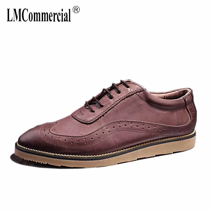 

Spring autumn new real leather men's casual shoes fashion British trend all-match cowhide men Leisure shoes breathable sneaker