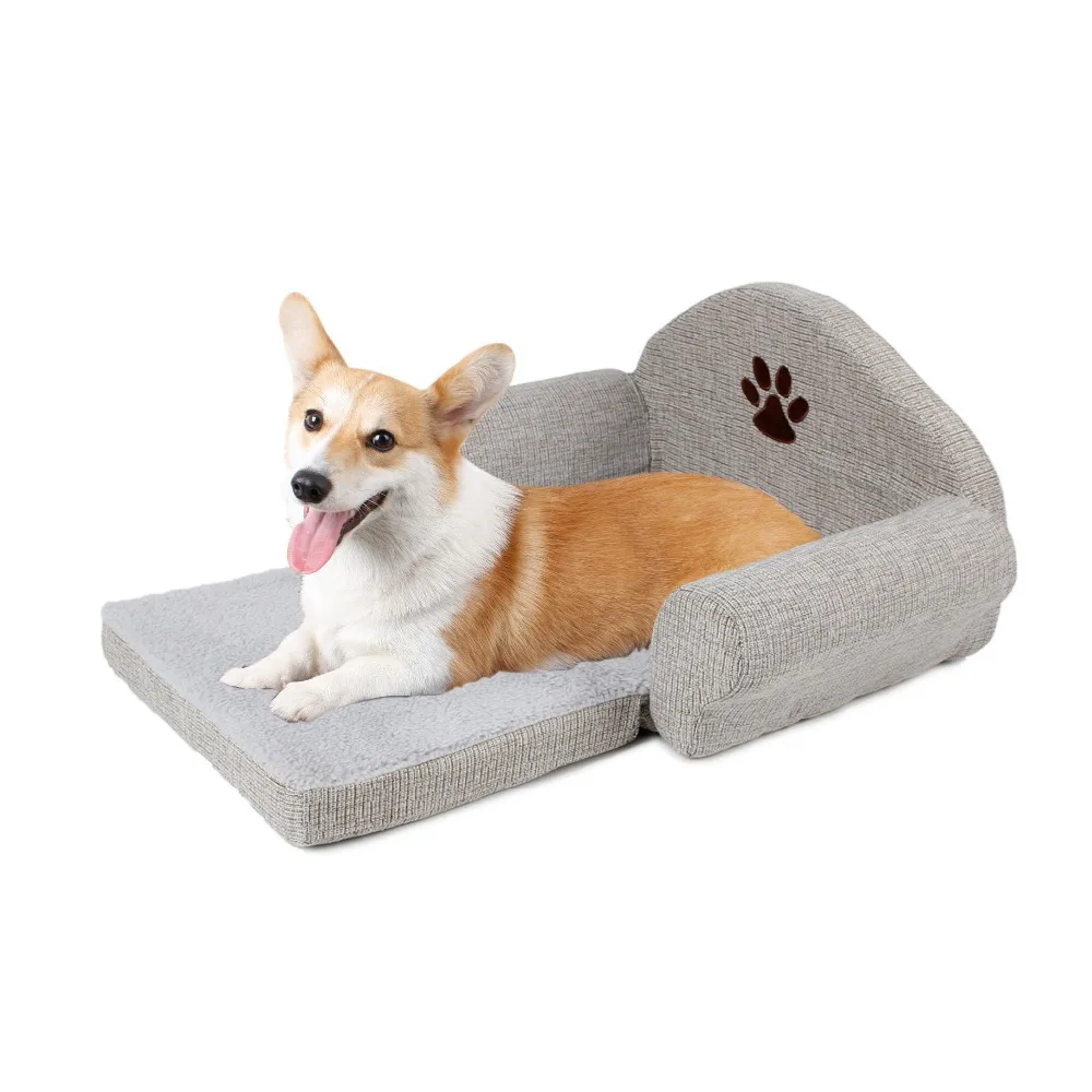 Soft Warm Fashion Dog Bed Pet Soft Cushion Kennel Cute Paw Design Pet