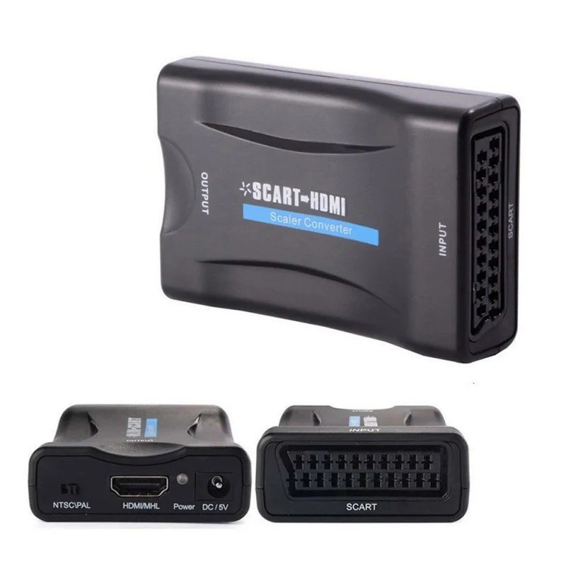 Scart к HDMI MHL конвертер аудио-видео адаптер для 1080P HDTV Sky Box STB совместим с HDMI1.4 поддержка 720 p/1080 p выход