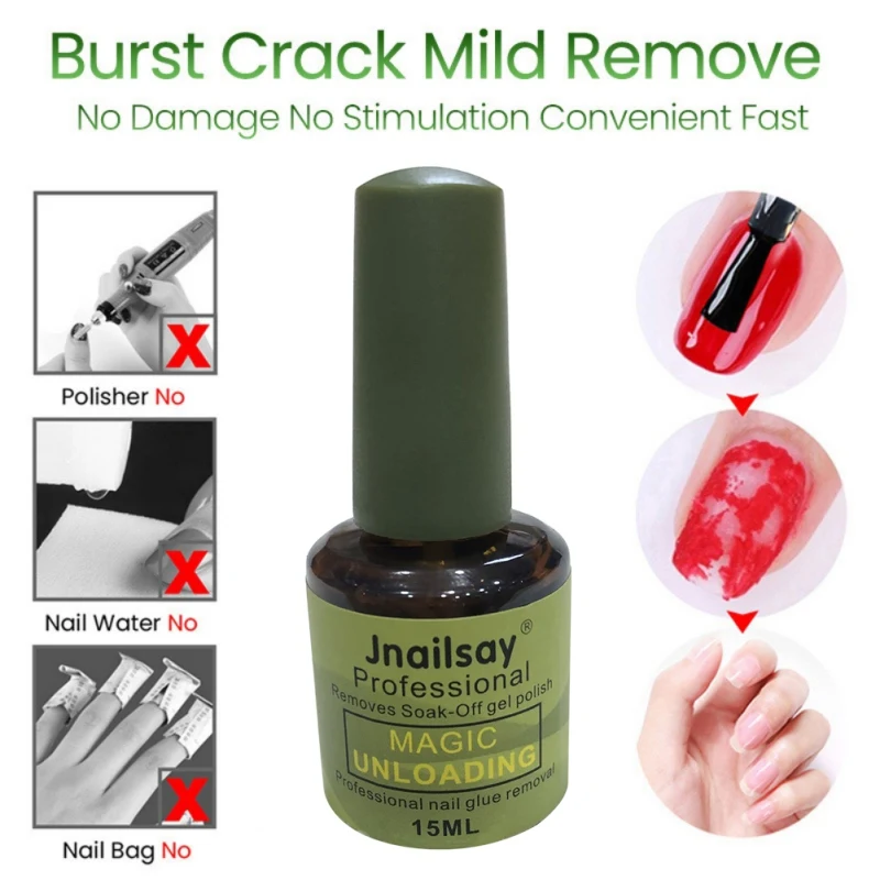 

#5806 15ml Nail Gel Magic Remover Gel Soak off Burst Remover Nail Polish Delete Primer Acrylic Clean Degreaser For Nail Art