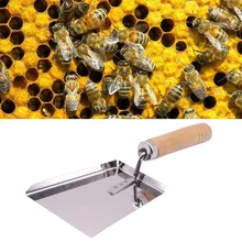 Нержавеющая сталь лопатка для чистки для извлечения пчелиный воск лопатка для пыльцы Инструменты для пчеловодства