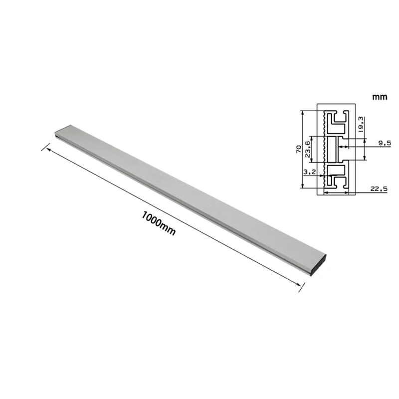 1000 мм алюминиевый профиль забор 70 мм высота с Т-треками и раздвижные кронштейны клещи датчик забор разъем для деревообработки