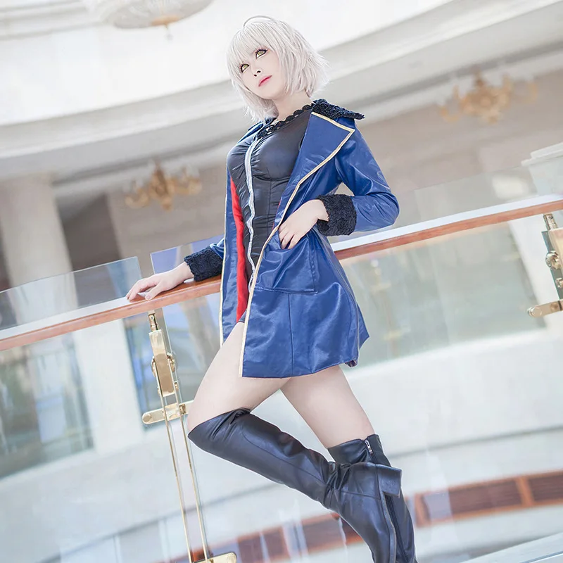 Fate Grand Order Аниме Костюмы Mash Kyrielight Saber Косплей костюмы игра Jeanne d'Arc полный комплект