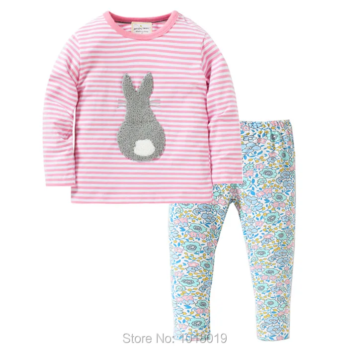 

New 2019 Spring Baby Girl Clothes Sets Brand Quality 100% Cotton Bebe Girls Long Sleeve T-shirt Pants 2pc Children Clothing Sets