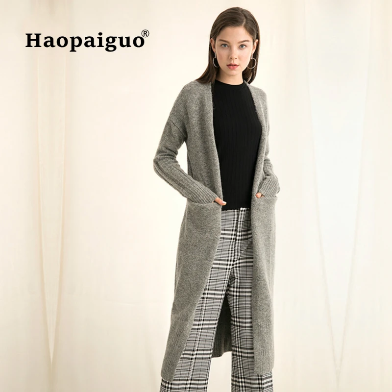 Brief Wool Cardigan Women Sweater 2018 Solid Double Pocket Cotton Cardigan Casual Loose Top Open Stitich Warm Thick Long Sweater Brief Wool Cardigan Women Sweater 2018 Solid Double Pocket Cotton Cardigan Casual Loose Top Open Stitich Warm Thick Long Sweater