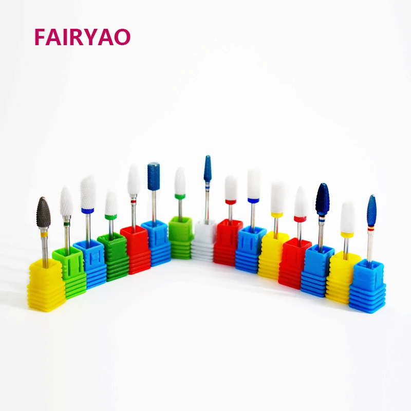 

Hot Ceramic Nail Drill Bit Rotary Milling Cutter Manicure Machine Pedicure Art Tools Electric Nail Drill Accessories Cleaner