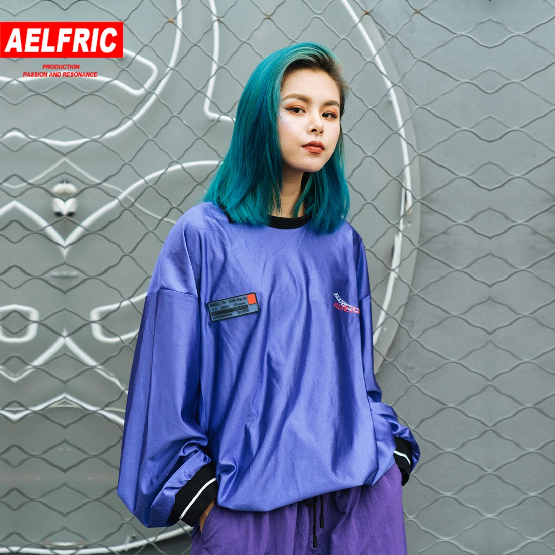 

Aelfric 2019 Loose Sweatshirt Women Harajuku Tops Long Sleeve Stand Female Korean Clothes T Shirt Letter Ptinred Casual Tshirt
