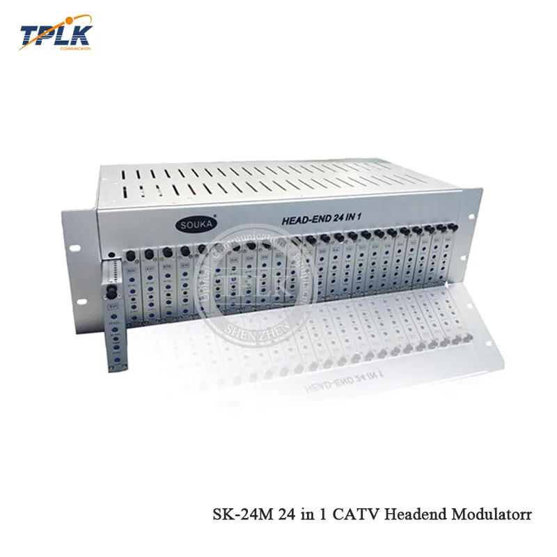 SK-24M 24 в 1 CATV Headend модулятор 24 способ CATV каналы фиксированный канальный модулятор системы для отеля/школы/общежития