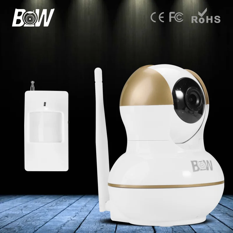 BW Onvif WiFi Security Camera 720P Wireless IP Camera Wi-Fi Baby Monitor Infrared Motion Sensor Automatic Alarm Function wifi surveillance camera ip onvif infrared motion sensor alarm security remote control network wireless ip camera wi fi