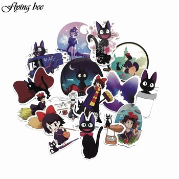 

Flyingbee 15 Pcs Witch Waterproof Stickers Kids Toy Sticker for Luggage Laptop Wall Bedroom Decoration X0059