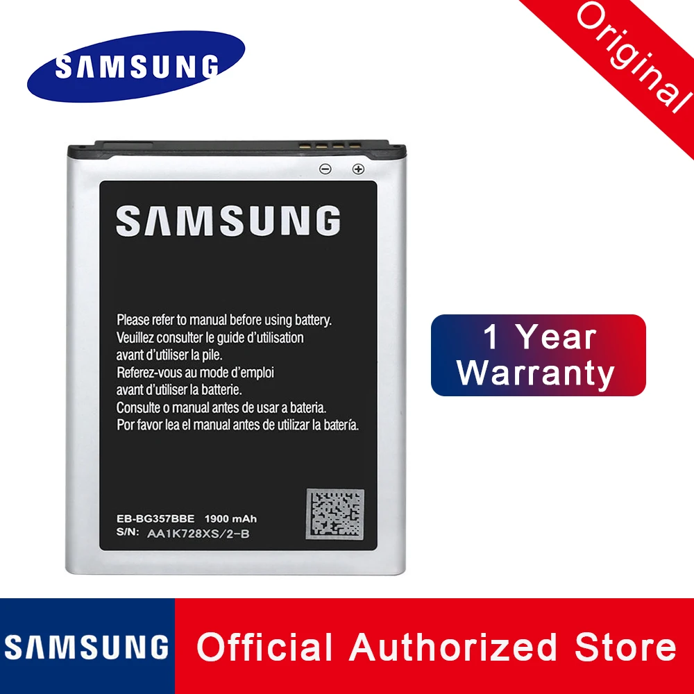 

EB-BG357BBE Original Replacement Battery For Samsung Galaxy Ace 4 SM-G357FZ 1900mAh NFC phone Batteria Akku +tracking no