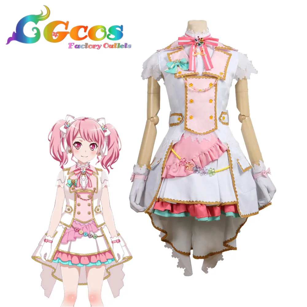 CGCOS Косплей Косплэй костюм Bang Dream Пастель * палитра 2nd один Ая Maruyama Аниме Костюмы с