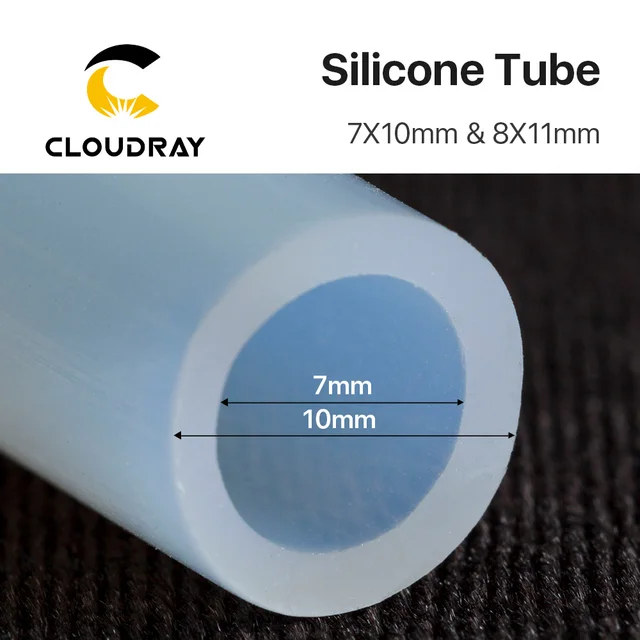 Silicone Tube 7x10mm 8x11mm Water Pipe Flexible Hose For Water Sensor & Water Pump & Water Chiller For CO2 Laser Cutting Machine 3