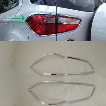 

Car Accessories Exterior Decoration ABS Chrome Rear Tail Light Lamp Cover Trims For Ford Ecosport 2013 Car-styling