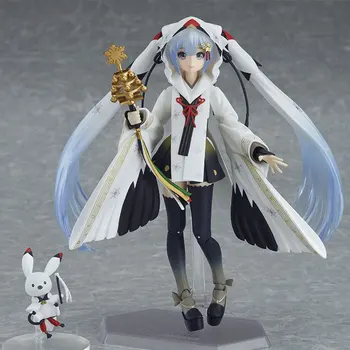

15cm Joint movable Hatsune Miku PVC Action Figure FIGMA EX-045 Snow Miku Model Doll Collection Toys Christmas gifts