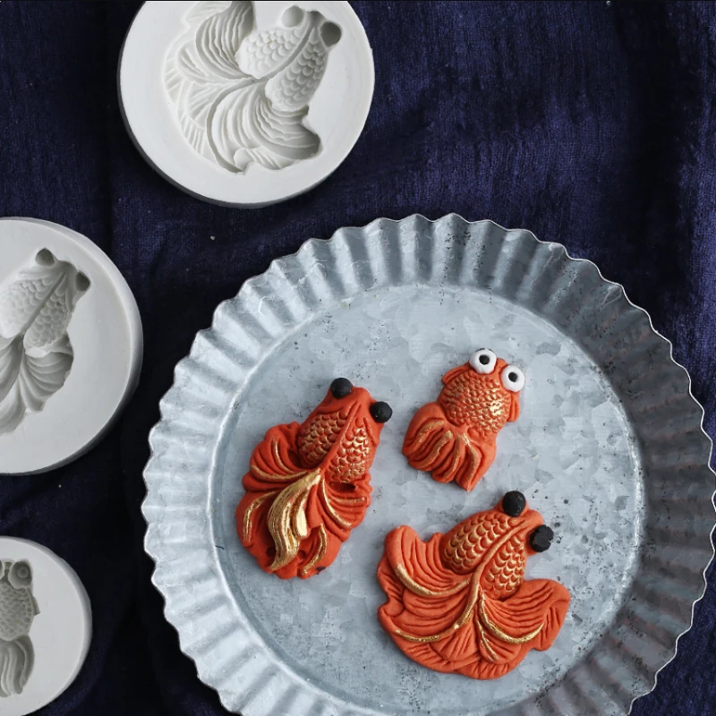 

Goldfish Series Silicone Mold Fondant Mould Cake Decorating Tool Chocolate, Gumpaste Mold, Sugarcraft ,Kitchen Gadget