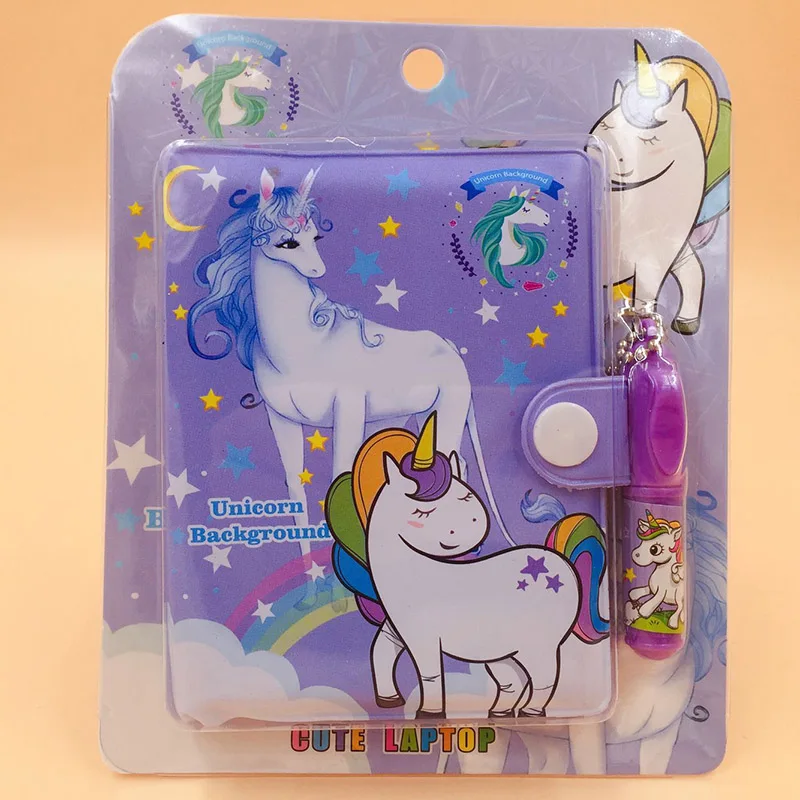 

Pretty Creative Unicorn Flamingo Cartoon Notebook Ball-point Pen Stationery Set Kids Gift Student Stationery School Supplies