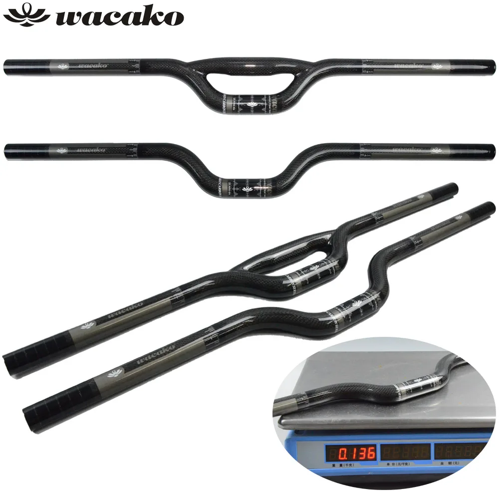 Детали для велосипеда wacako Bicicleta Manillar 25 4*580 680 мм Новый полностью карбоновый руль BMX