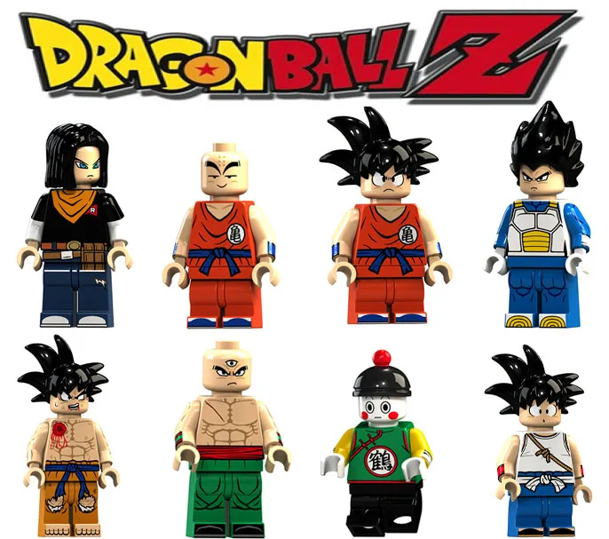 

Single Building Blocks Dragon Ball Z Figures Violett Krillin Tien Shinhan Goku Chiaotzu Vegeta Collection toys for children