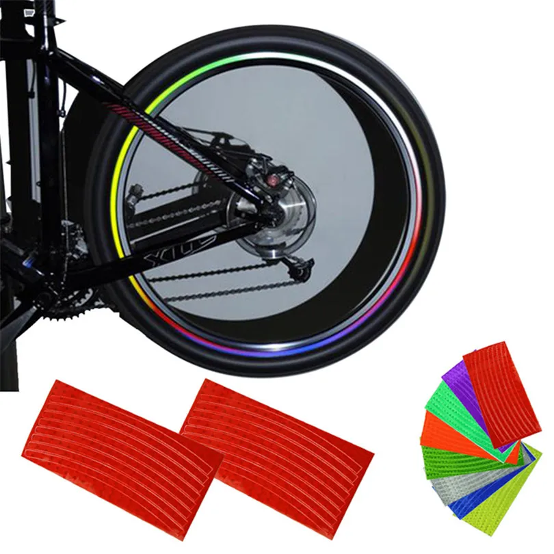 T2 New Wheel Reflective Bike Cycling Rim Sticker, Rim Stripe Decal