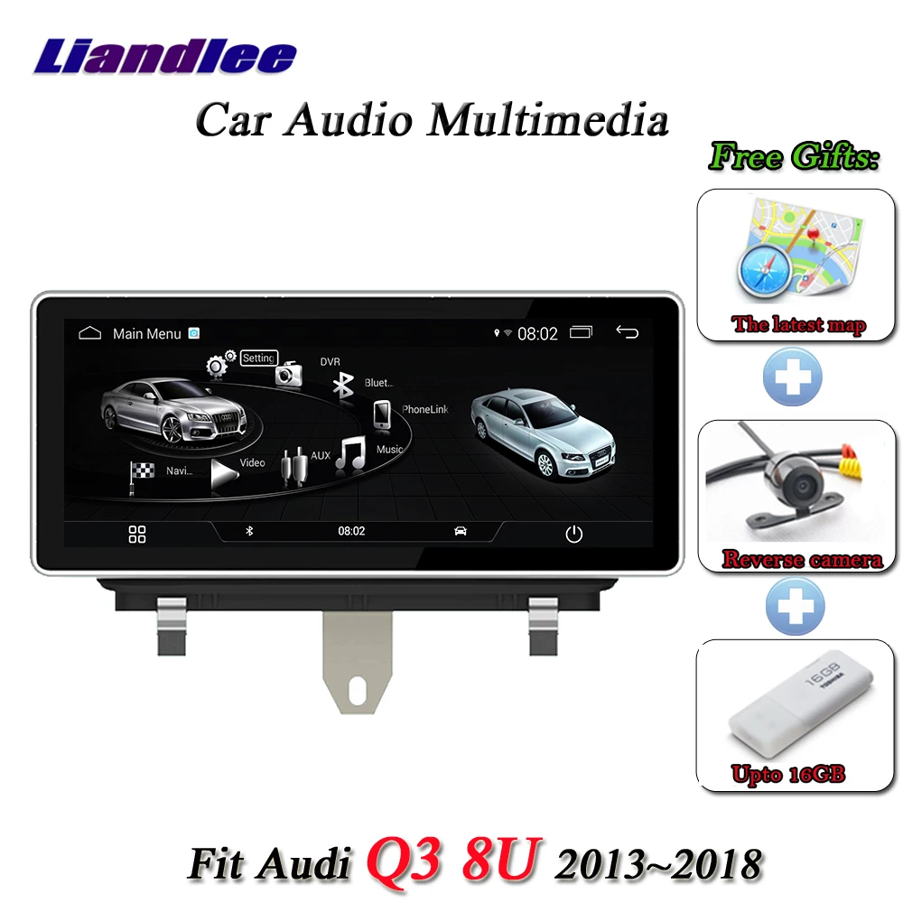 Best Liandlee Car Android System For Audi Q3 8U 2013~2018 With AUX Radio TV BT CD DVD Player GPS Navi Navigation BT Screen Multimedia 1