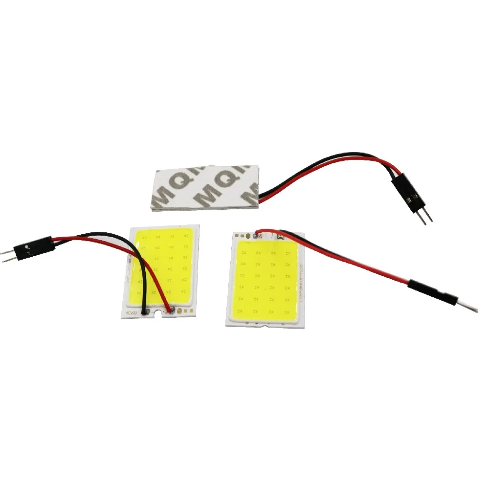 

YSY 20Pcs White T10 24 Smd Cob Led Panel Car Auto Interior Reading Map Lamp Bulb Light Dome Festoon BA9S