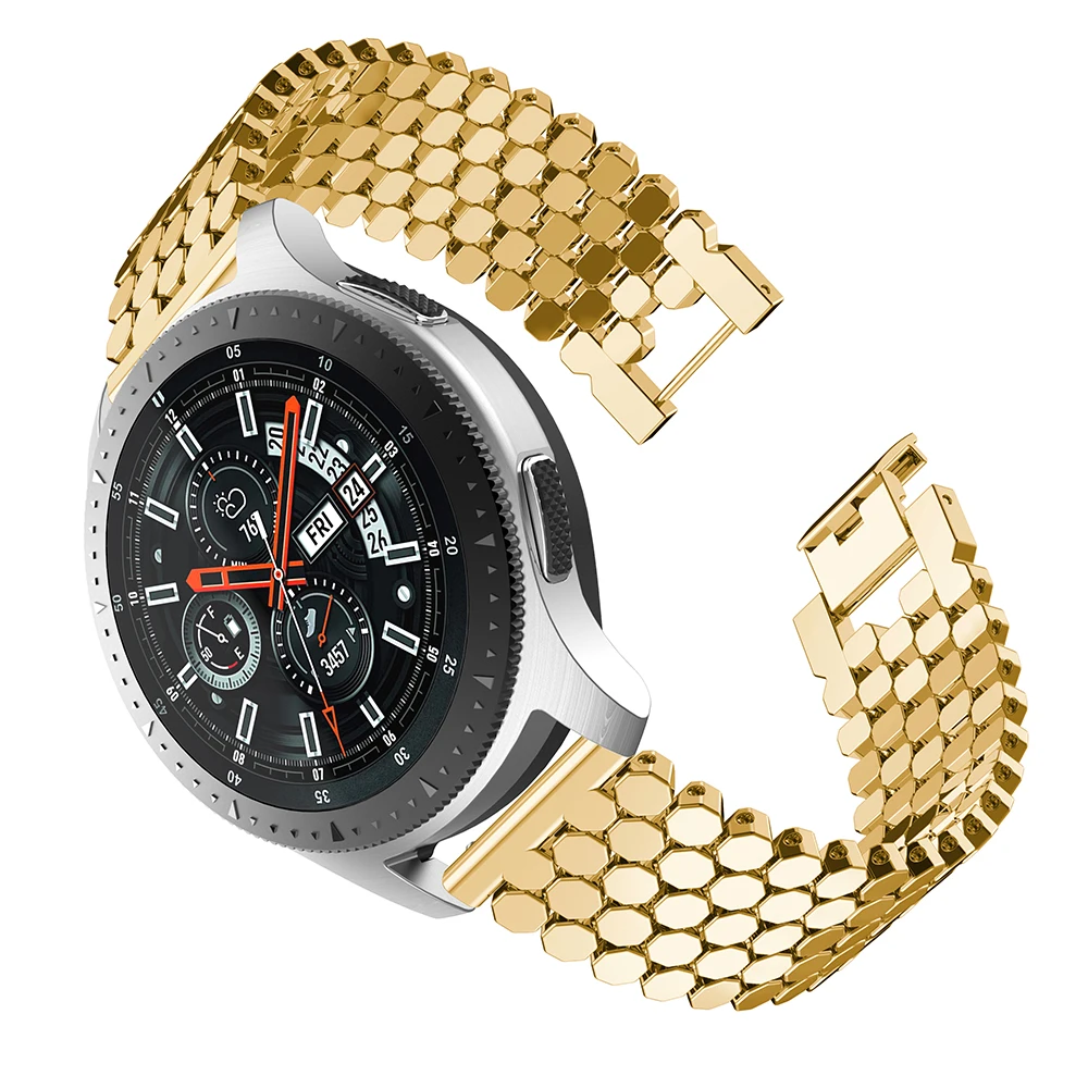 Ремешок для часов Huami AMAZFIT GTR 47 мм ремешок для часов из нержавеющей стали браслет для Galaxy Watch 46 мм gear S3 Frontier браслет