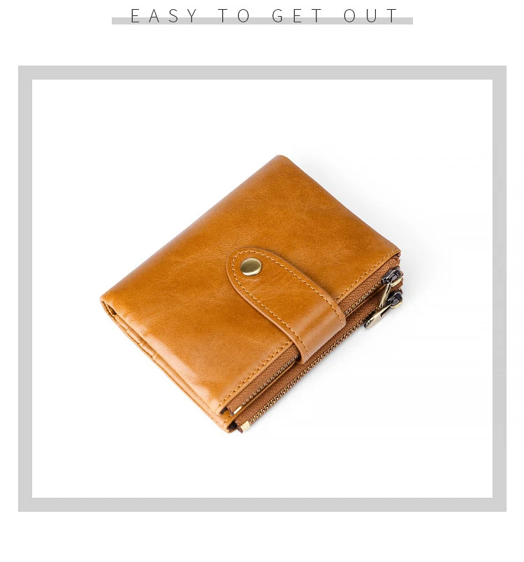 Натуральная кожа Danjue мужской кошелек небольшой, с разворотом кошелек для кредитных карт Hasp роскошная сумка-клатч Rfid Блокировка монета