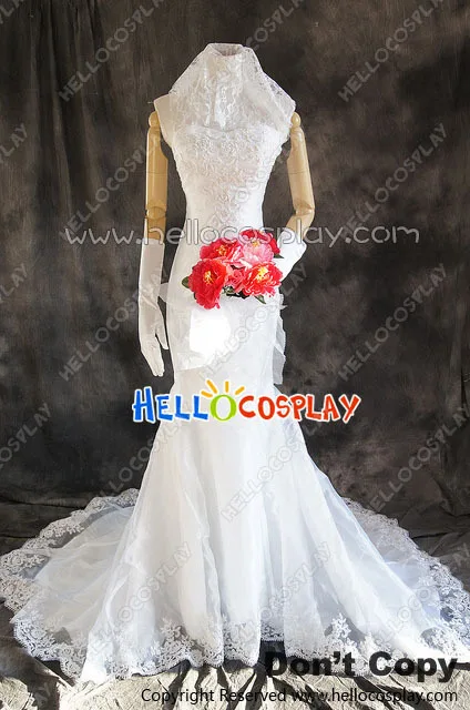 

One Piece Cosplay Boa Hancock Wedding Dress Costume H008