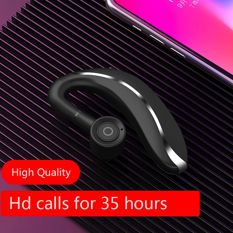 

Hot Newest Q10 bluetooth 5.0 long standby earphone Ear Hook wireless headphones waterproof 300mAh Headset PK V10