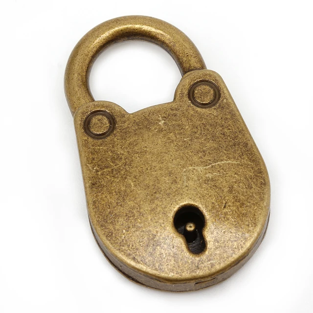 old archaize vintage antique style mini padlocks key lock with key