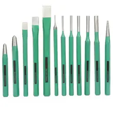 12 шт. стальная стамеска набор пробойников Центральный штифт с коническим отверстием производства круговой конус на плоской подошве центр буровой штифт набор пробойников контактный центр с коническим отверстием