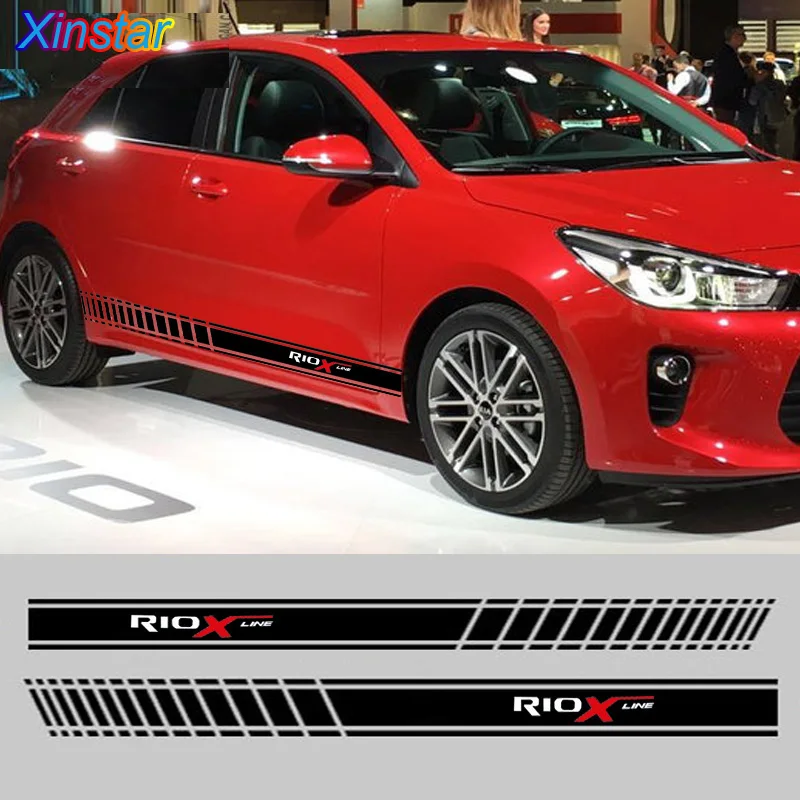 2 шт./лот боковой Стикер автомобиля для Kia RIO X LINE