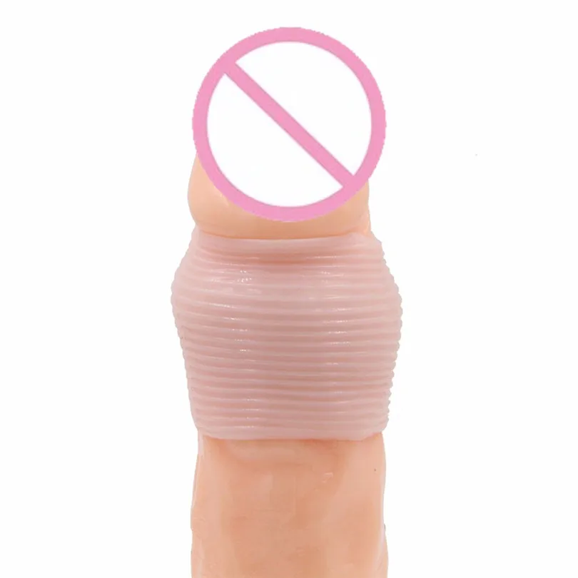 Adjustable Cock Ring Anillos Vibrador Pene Cup Head Set Foreskin Ring Cladding Ring Extension Ring  Male Sex Supplies (5)