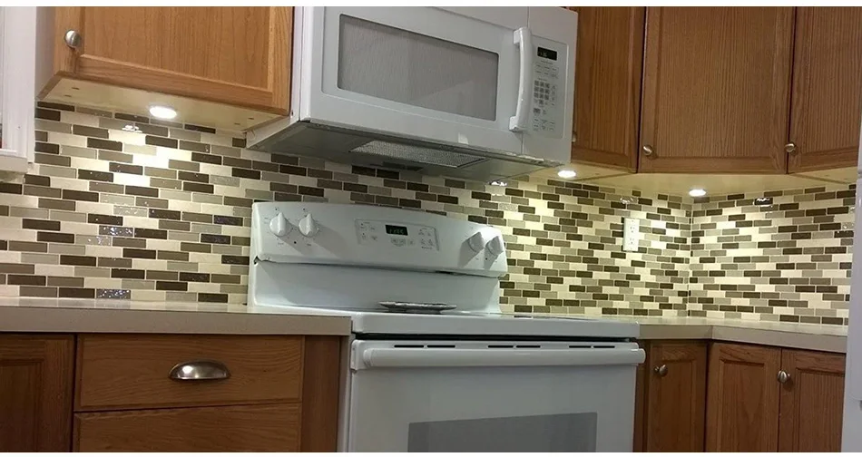 Gold-Silver-White_18GO OCEAN LED Under Cabinet Lighting LED Lamp Aluminum Sensor Motion IR Kitchen Light Counter Lamps Round Puck Bookshelf Lights