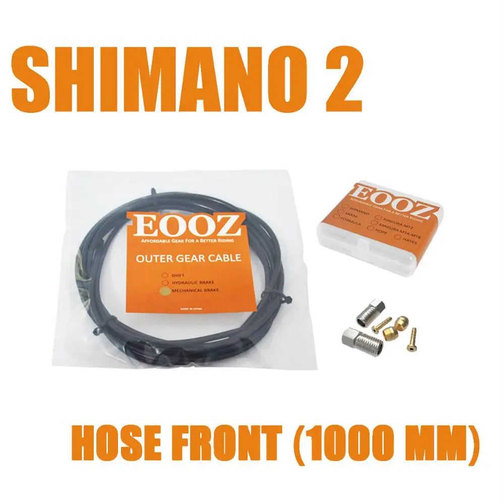 Велосипедный гидравлический шланг с адаптерами оливковый, соединительная вставка и банджо Набор для Shimano Sram Avid Magura Formula - Цвет: SHIMANO 2 FRONT