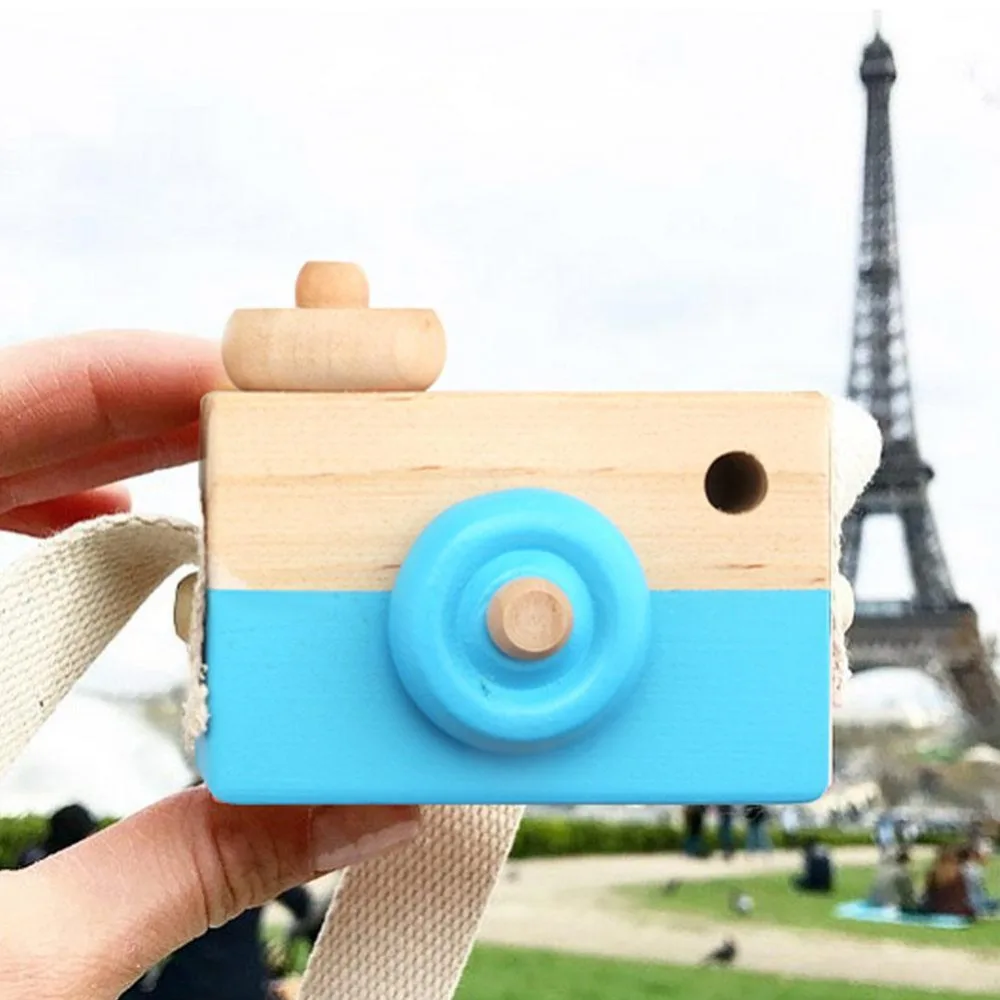 Vitoki Colorful Wooden Camera Toy Gifts Kids 9.5cm Safe Natural Wood Toy Fashion Clothing Accessory Birthday Toy Dropshipping