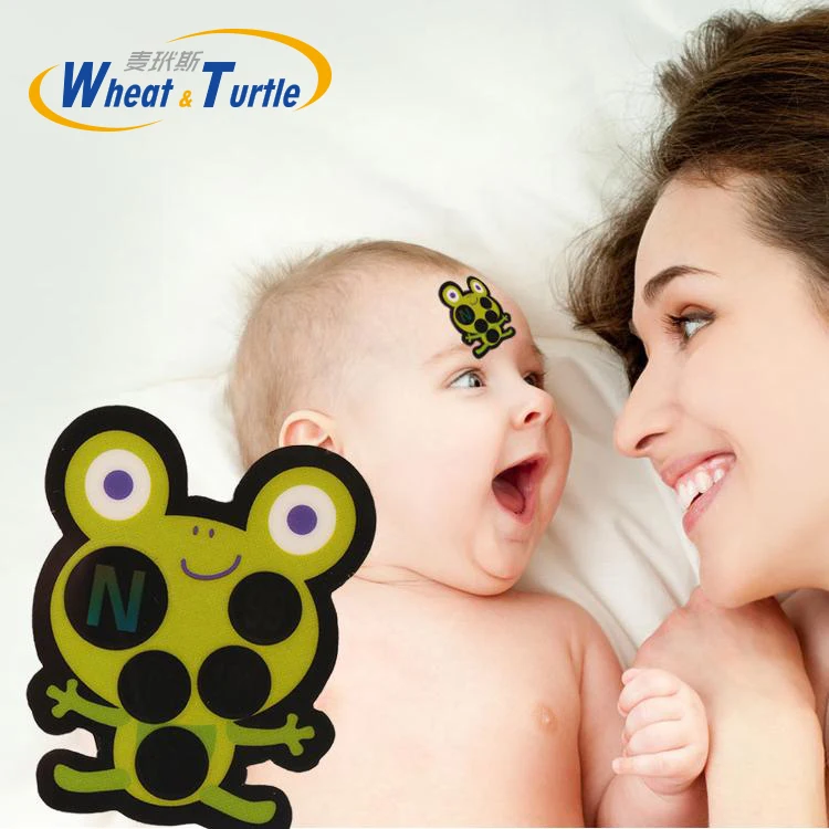 

4Pcs/Lot Frog Pattern Lcd Sticker Forehead Baby Thermometer Celsius Body Fever Baby Care No Mercury Medical For Children