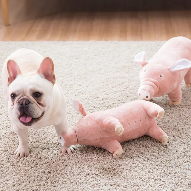 Cute Pig Plush Dog Toy  1