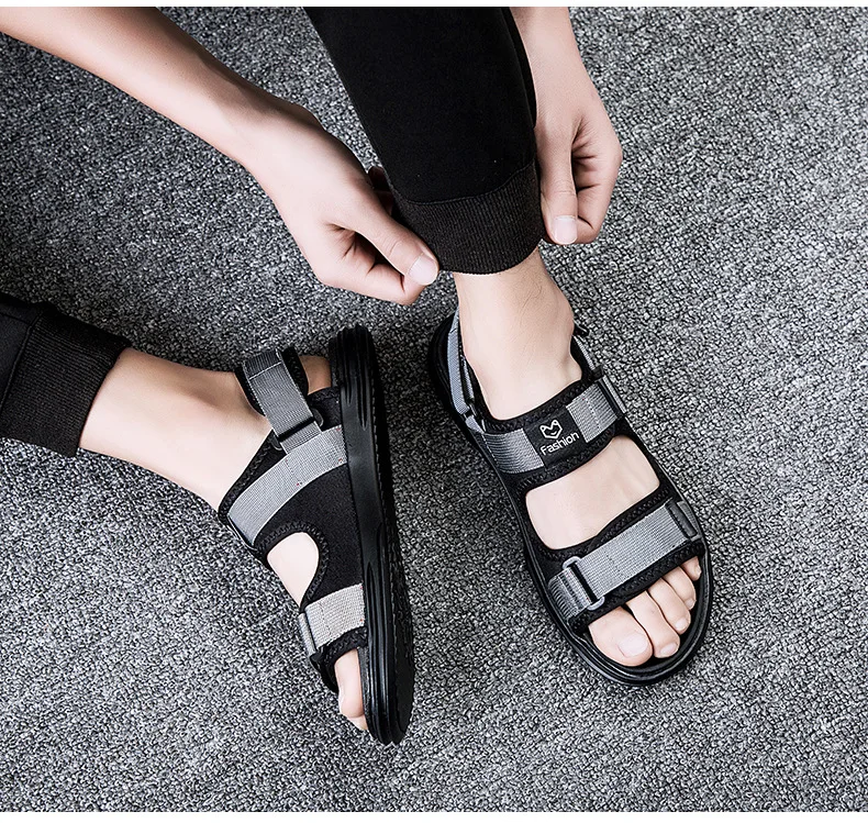 Новые пляжные сандалии Baitao для отдыха дышащие и скользкие