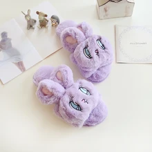 Cartoon cute bunny slippers, women slippers, big eyes buck slippers, home slippers, free shipping!