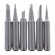 6 шт. бессвинцовые наконечники паяльника 900M-T для Hakko 936 SAIKE 909D 852 936d наконечники паяльника R06 и Прямая поставка