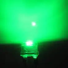 100 шт. 0,5 Вт 8 мм 140 градусов зеленый светодиодный 10000mcd 150mA Большой/широкий угол 8 мм светоизлучающий диод 8 мм соломенная шляпа зеленый светодиодный