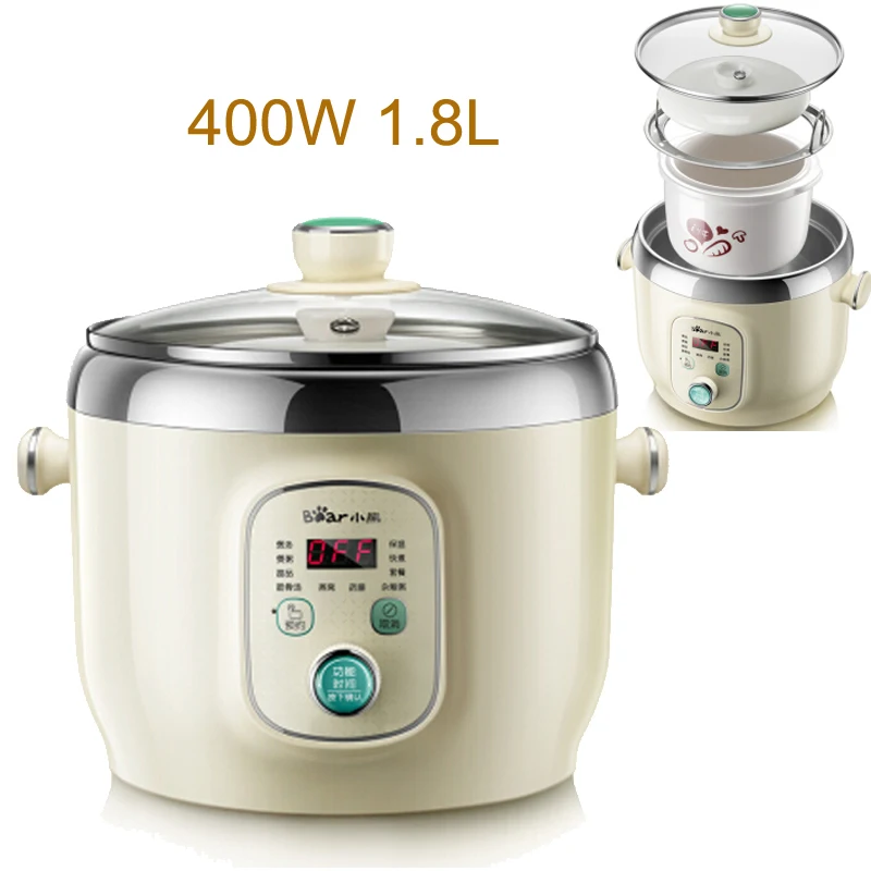 15 JA3 Electric Ceramic Slow Cookers Porridge Cooking Soup Stewing