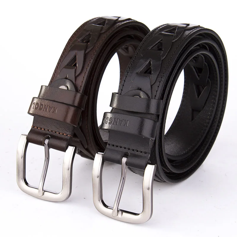 High Quality Pin Buckle Genuine Leather Luxury Strap Male Belts For Men Jeans Casual Belt Masculine Cummerbund | Аксессуары для