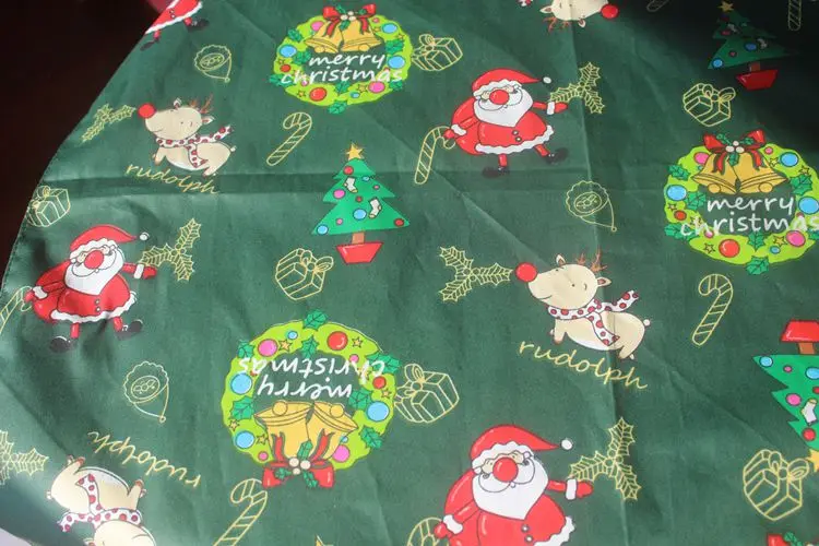 Рождественские узоры обертывание ткань furoshiki подарочная упаковка хлопок /мультфильм печатных 50 см/много использования