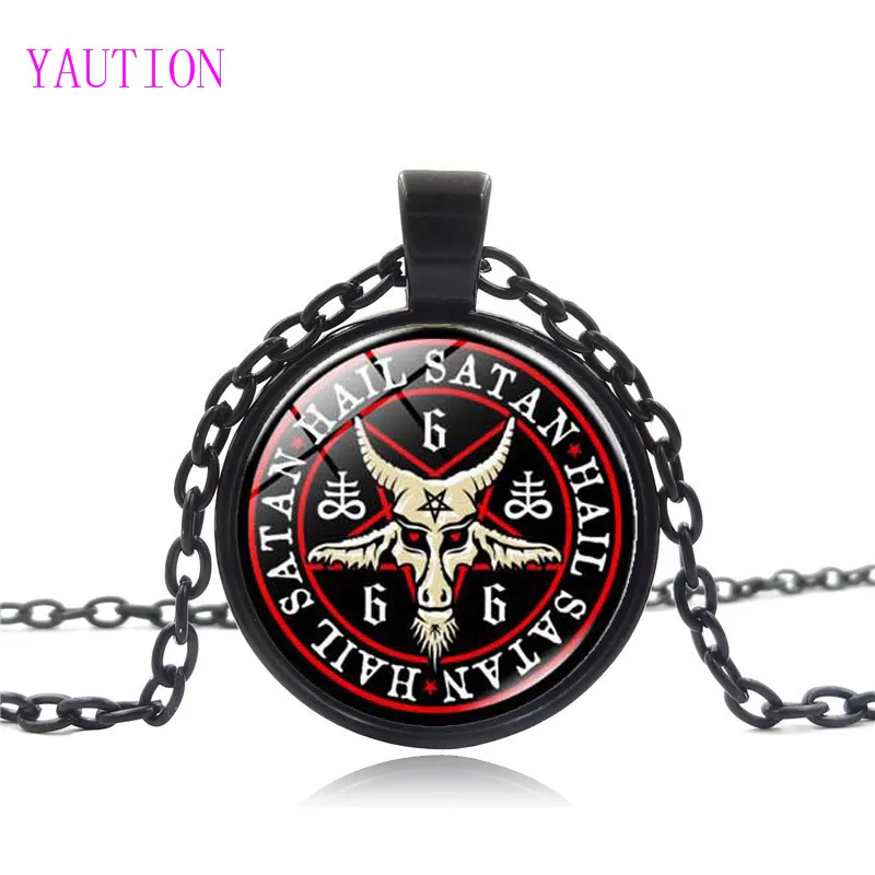 Женское и мужское ожерелье с искусственной головой козы|jewelry women|satanic jewelryinverted
