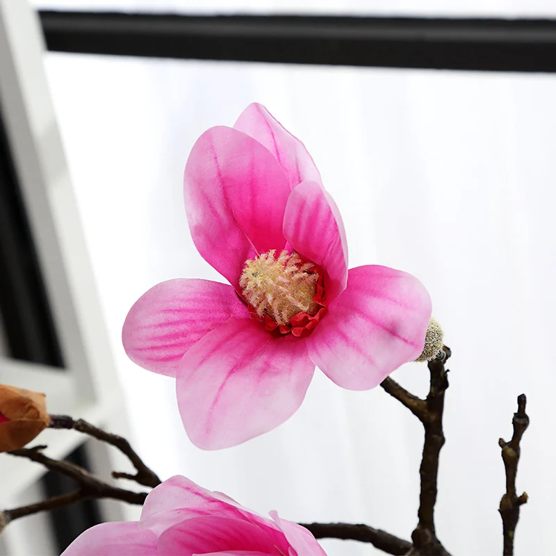 Орхидеи на ощупь латексные украшения для стола цвет белый магнолия|orchid flower|real touch