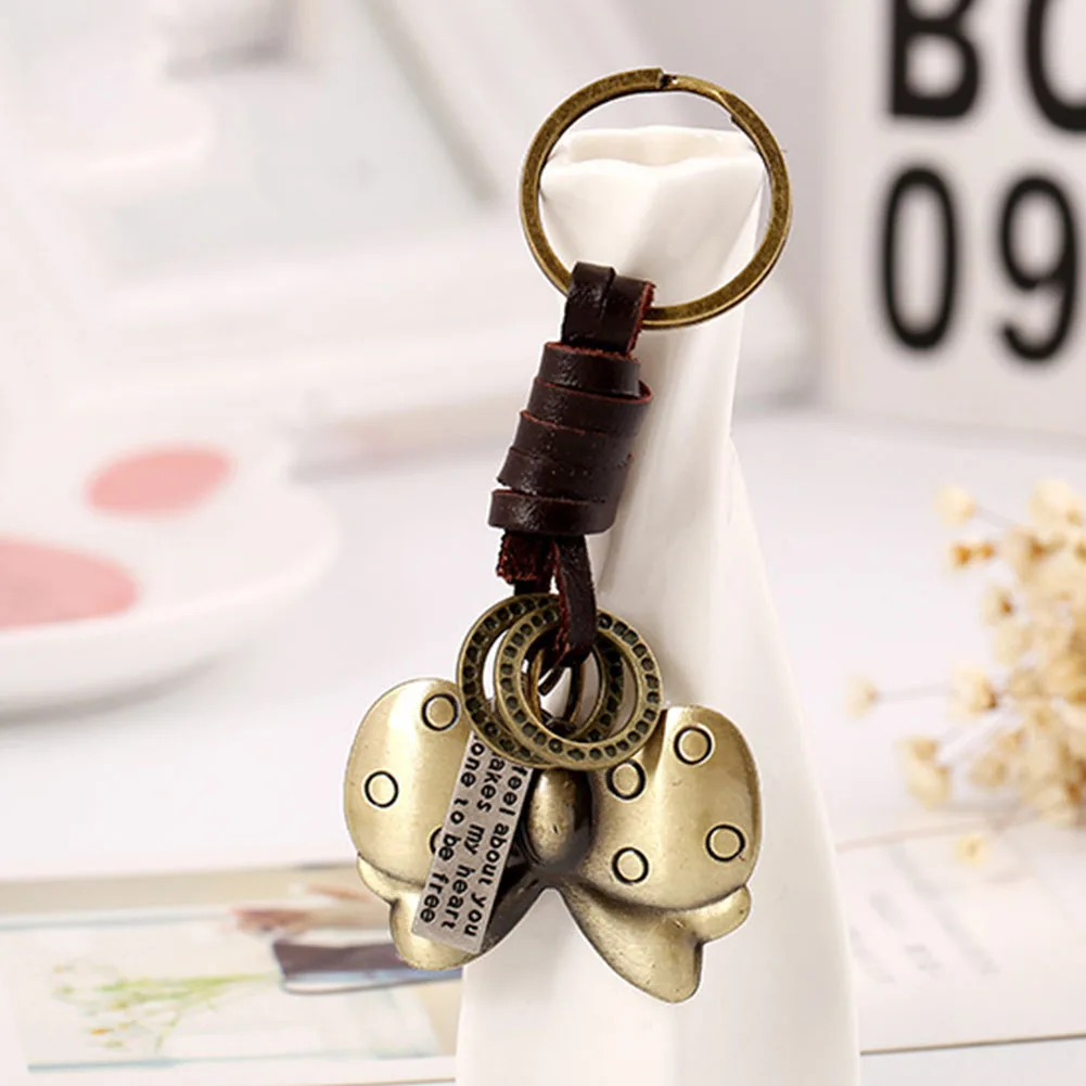 

New Key Holder Retro Eagle/Maple/Conch Pendant Key chain Woven Leather Keychains Alloy Punk Key Rings Jewelry for Men Women Gift
