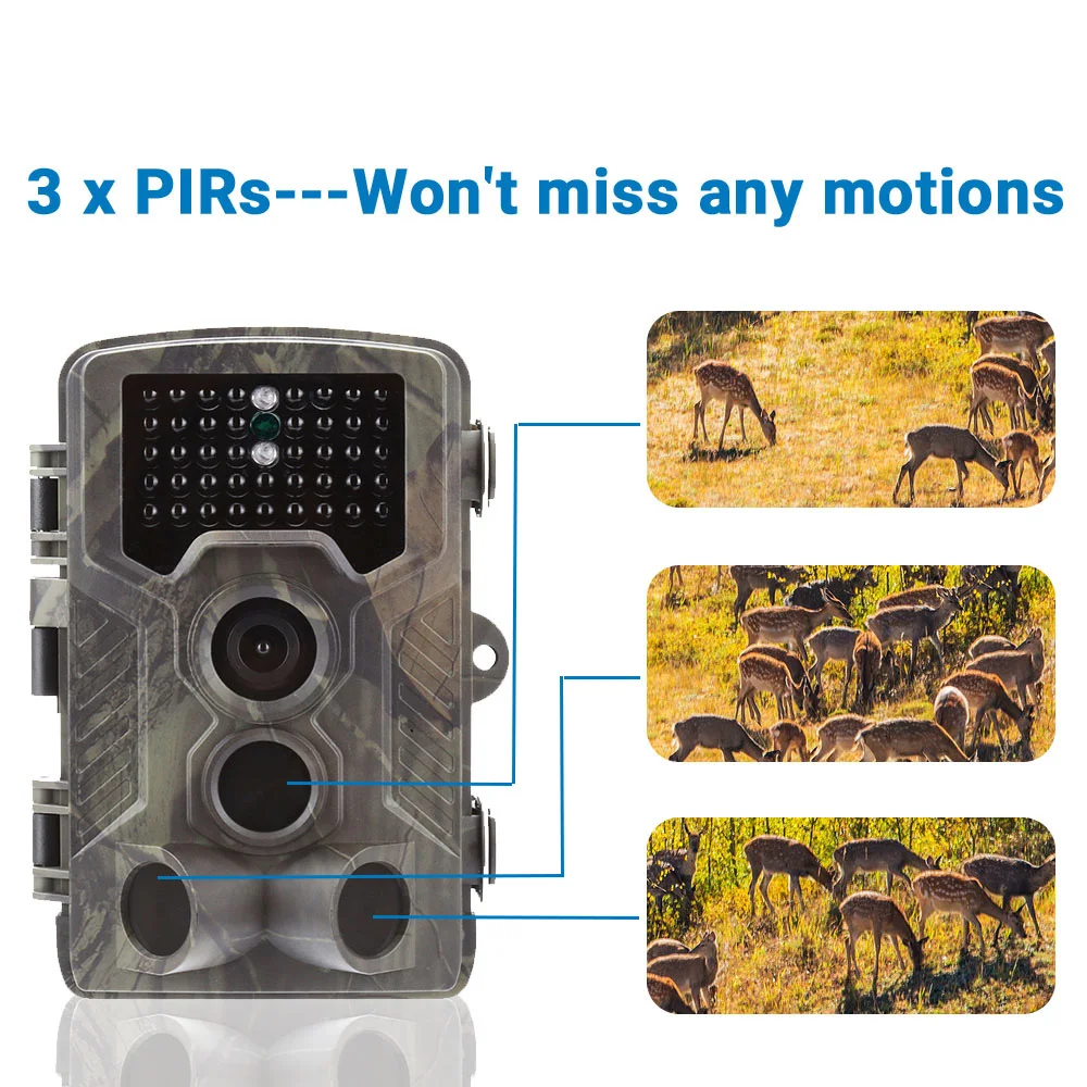 HC800A Следовая камера, инфракрасный светодиодный, ночное видение, Охотничья камера, фото-ловушки, 1080 P, цифровая Дикая камера, камера для разведения леса, животных